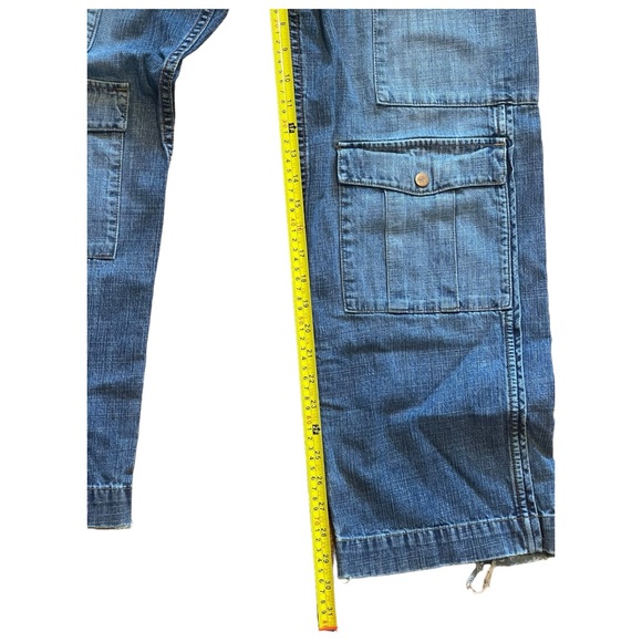 Vintage Men’s Blue Y2K Wide Leg Baggy Multi Pocket Sean John Denim Jeans Sz 30 - Picture 6 of 8